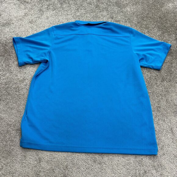 Columbia Omni Shade Polo Shirt Mens Large Blue Short Sleeve Collared Active Golf - Picture 2 of 10